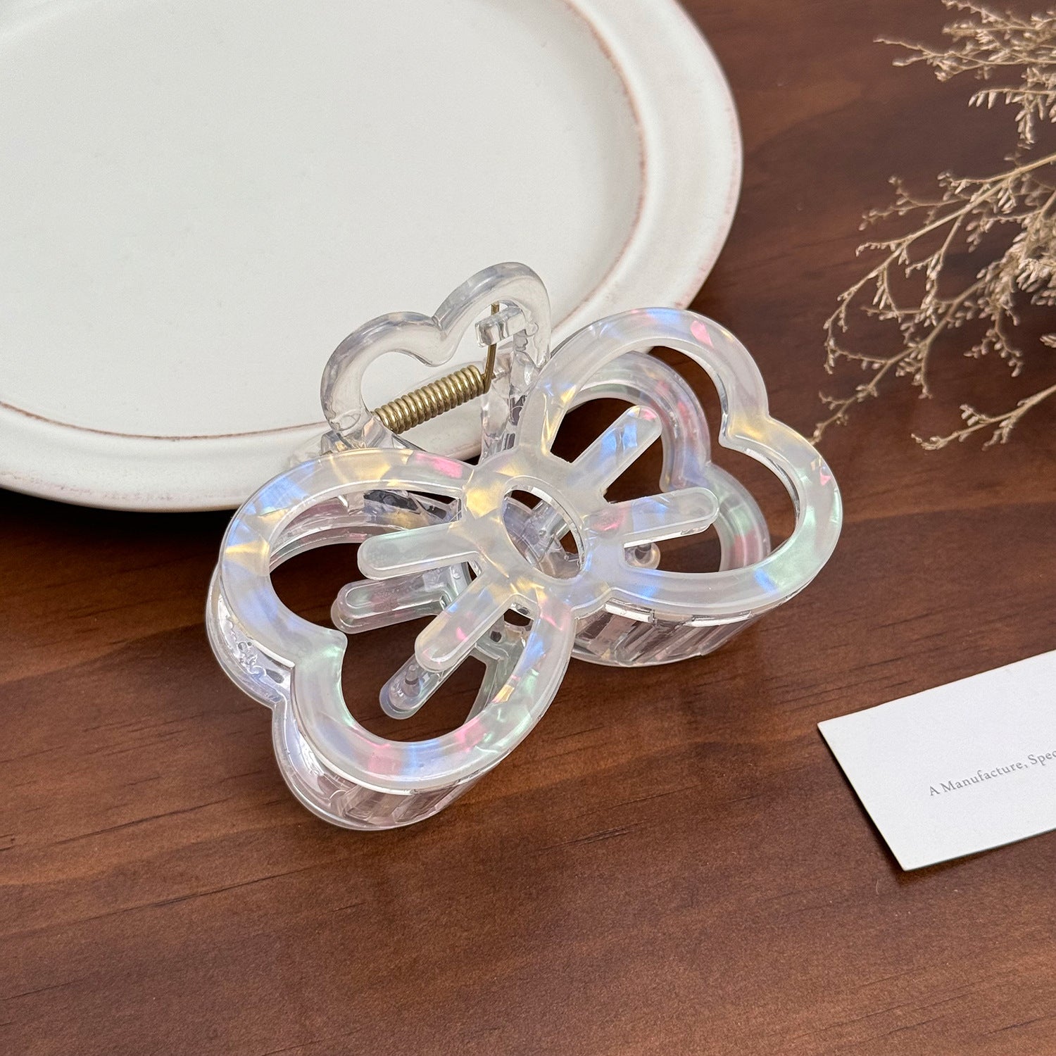 Wholesale Imitation Acetic Acid Cute Hollow Bow Sweet Girl Hairpin